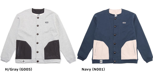 CHUMS（チャムス） メンズ チャムスロゴナイロンコンビカーディガン