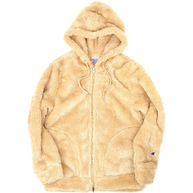 Champion×RCWBコラボ Championフリースジップパーカーベージュ Champion（チャンピオン） ボアフリース ジップパーカー メンズ