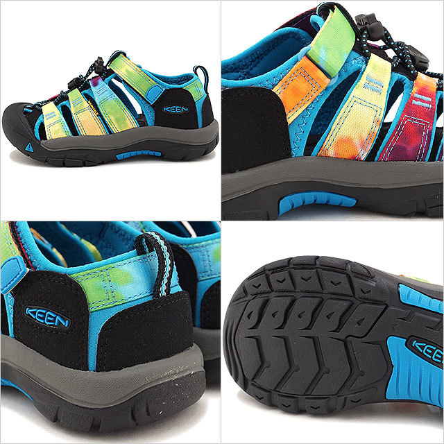 20〜23.5cm KEEN キーン サンダル 靴 キッズ NEWPORT H2 ニューポート エイチツー Rainbow Tie Dye 1018441 正規取扱店 | KEEN | 02