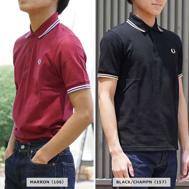 FRED PERRY フレッドペリー ポロシャツ メンズ TWIN TIPPED FRED PERRY SHIRT ツイン ティップド フレッドペリーシャツ 鹿の子 M12｜mischiefstyle｜15