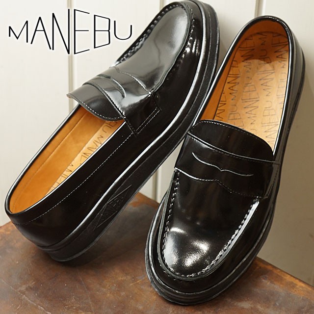 黒まろさん専用 MANEBU マネブ レザーシューズ VOVO FACE SKIN ボボ コイン