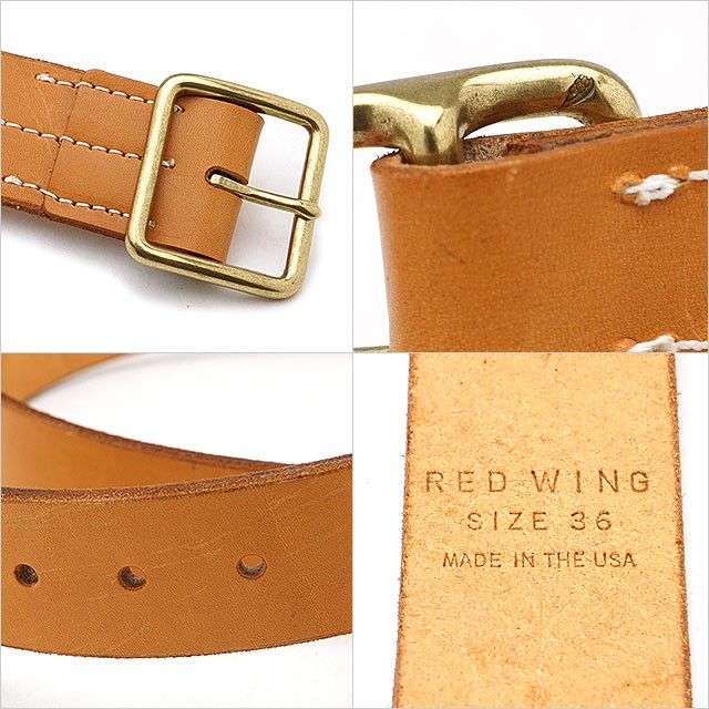 レッドウィング ヘリテージベルト 96563 タン 32インチ 40mm RED WING SHOES（レッドウィング） REDWING ＃96563 レザーベルト 40mm