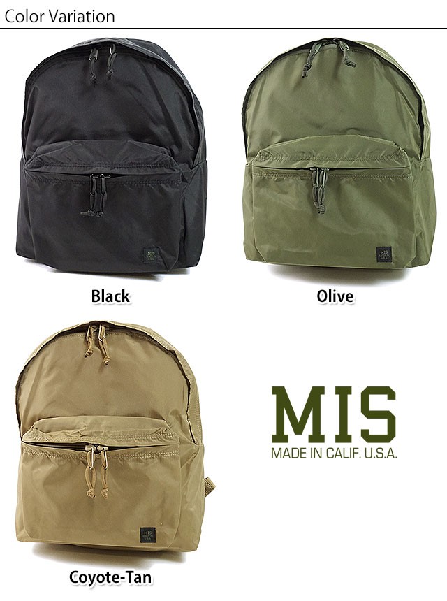 m*o様 エムアイエス MISバックパック 30%OFF MIS エムアイエス DAYPACK w MB デイパック ナイロン
