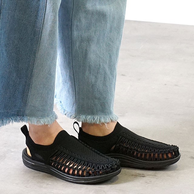 【希少】KEEN EVO ユニーク エヴォ オールブラック レザー 27cm KEEN（キーン） 限定モデル レディース ユニーク エヴォ WOMEN UNEEK