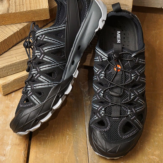 MERRELL ブラック サンダル MERRELL メレル サンダル HYDRO SLIDE 2 ハイドロ スライド2