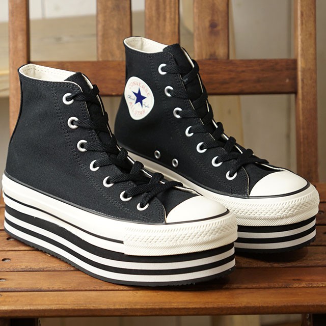 コンバース CONVERSE スニーカー オールスター チャンキーライン ハイカット ALL STAR メンズ・レディース 厚底 BLACK  31301061 HO19 : 10060912 : SHOETIME - 通販 - Yahoo!ショッピング