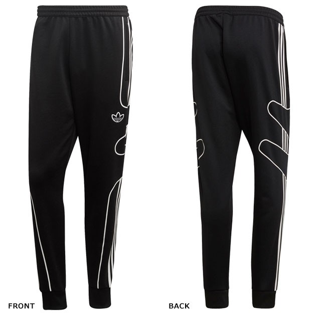 【最終値下げ】adidas ブレイクパンツ　ストライプ ジャージ パンツ 黒/白 アディダス ワイドレッグ オーバーサイズ アディブレイク