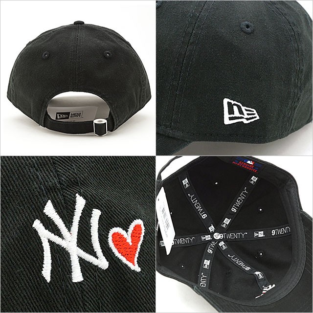 NEW ERA - 9FIFTY(TM)キャップ】HEART BLACK＜NEW ERA＞, 9FIFTY With Heart ニューヨーク・ヤンキース ブラック