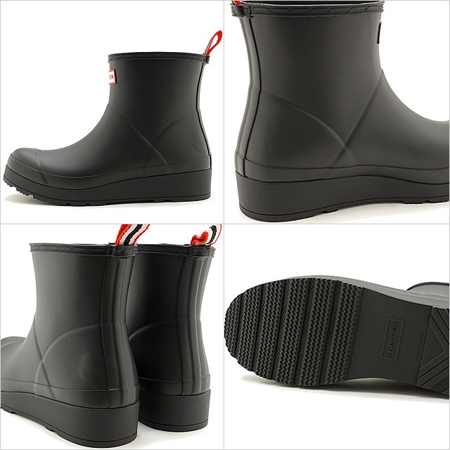 【新品.未使用】HUNTER ブラック 長靴 本体 箱入り 24-24.5 HUNTER 返品送料無料 ハンター レインブーツ オリジナル プレイ