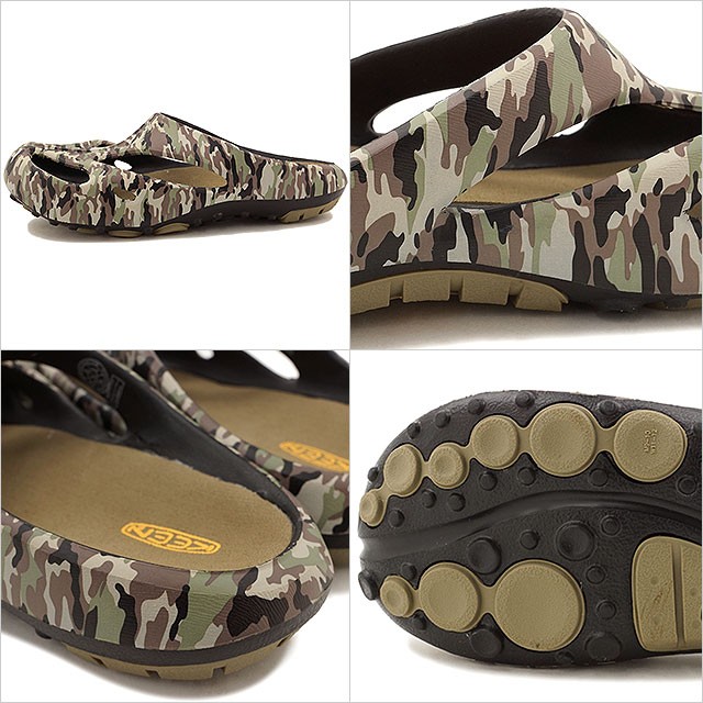 大きいサイズ メンズ KEEN (キーン) 迷彩 ロゴ クロッグ YOGUI