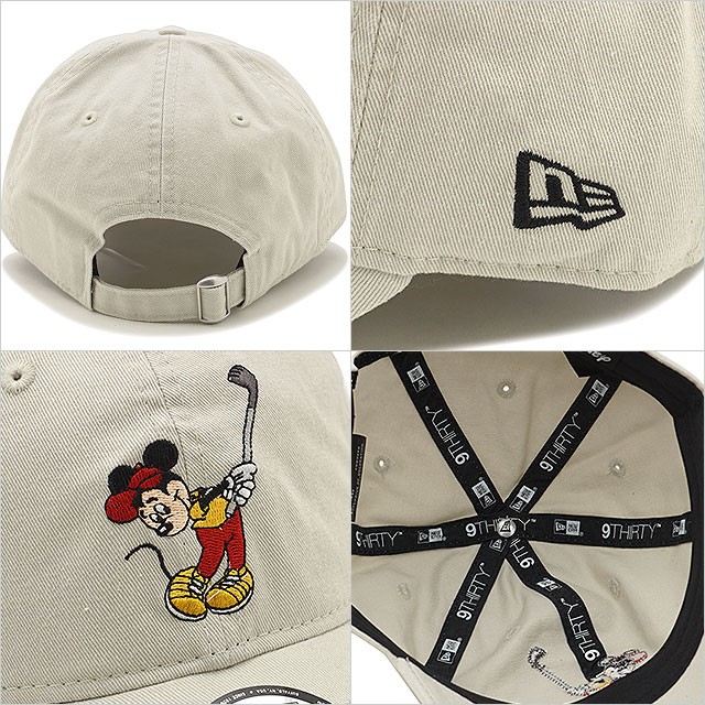 NEW ERA ニューエラ×ディズニー サンバイザー ベージュ ミッキー ゴルフ elehelm-hatstore_12674496
