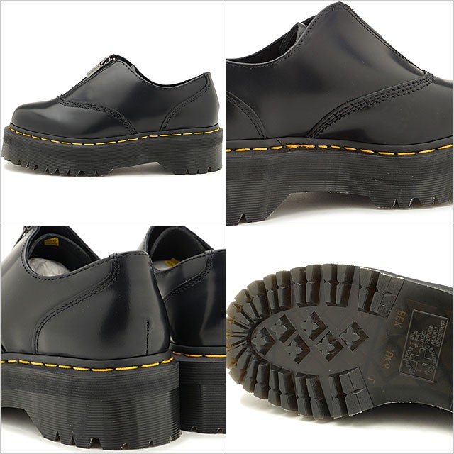 ドクターマーチン Dr.Martens センタージップシューズ AURIAN 2 QUAD ZIP SHOE 25451001 SS20 メンズ・レディース 厚底 ローカットシューズ BLACK ブラック系