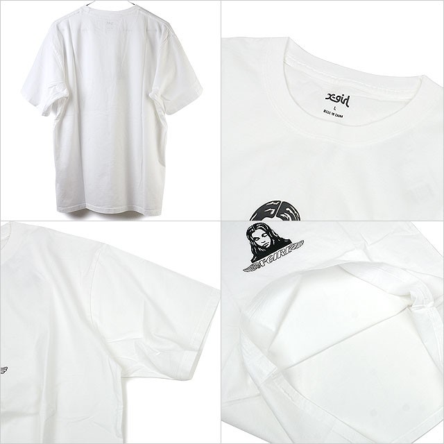エックスガール X-girl レディース Tシャツ ANGEL FACE S S TEE 105202011015 SU20 XGIRL トップス  半袖 WHITE