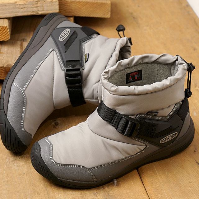 キーン KEEN スノーブーツ フッドロメオ ウォータープルーフ M HOODROMEO WP 1024245 FW20 メンズ 防水 ウィンターブーツ Drizzle Pewter グレー系