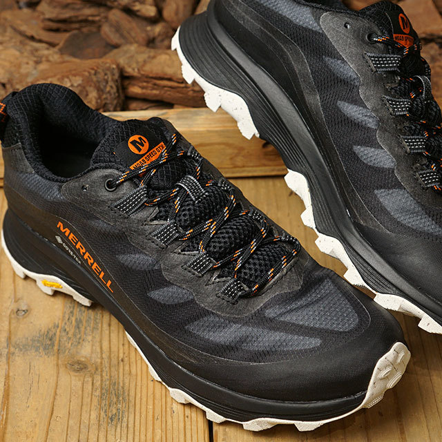 メレル MERRELL トレッキングシューズ モアブ スピード ゴアテックス M MOAB SPEED GORE-TEX J066769 SS21 軽量 完全防水 BLACK ブラック系