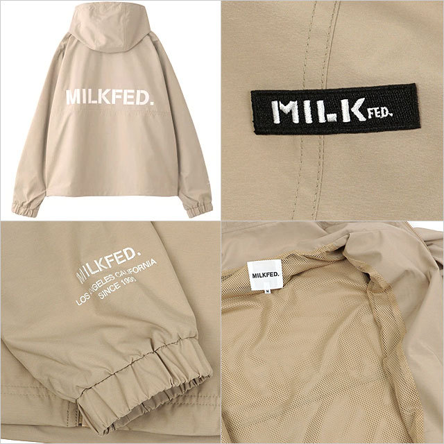 MILKFED. ミルクフェド レディース バックロゴ ジャケット BACK