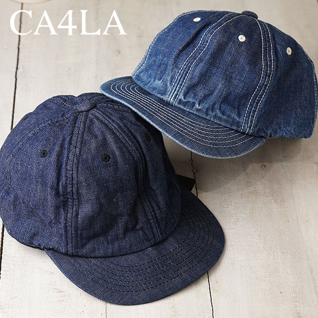 カシラ CA4LA キャップ LUMP CAP KUB01595 SS21 メンズ・レディース フリーサイズ デニム 帽子