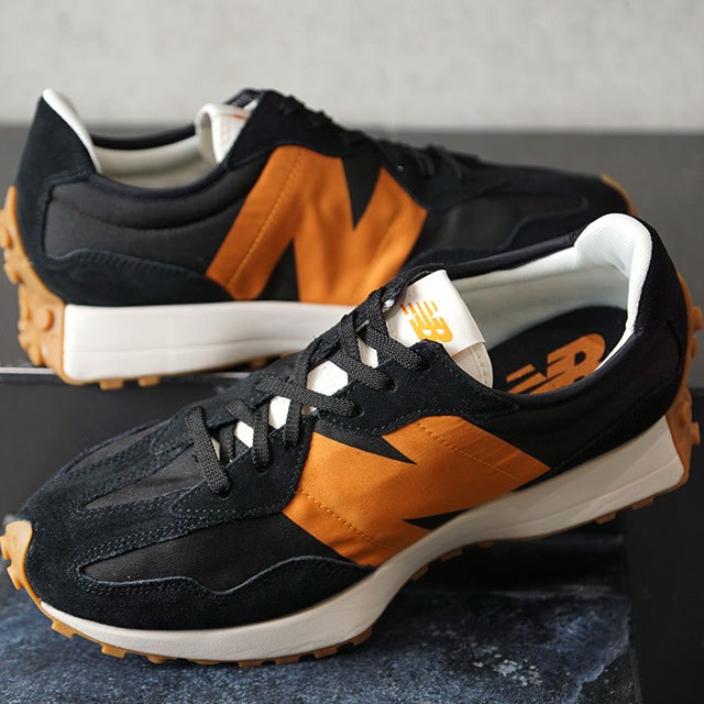 ニューバランス NEWBALANCE スニーカー MS327 MS327HN1 FW21 メンズ・レディース スエード・ナイロン BLACK  ORANGE ブラック系 :10067914:SHOETIME - 通販 - Yahoo!ショッピング