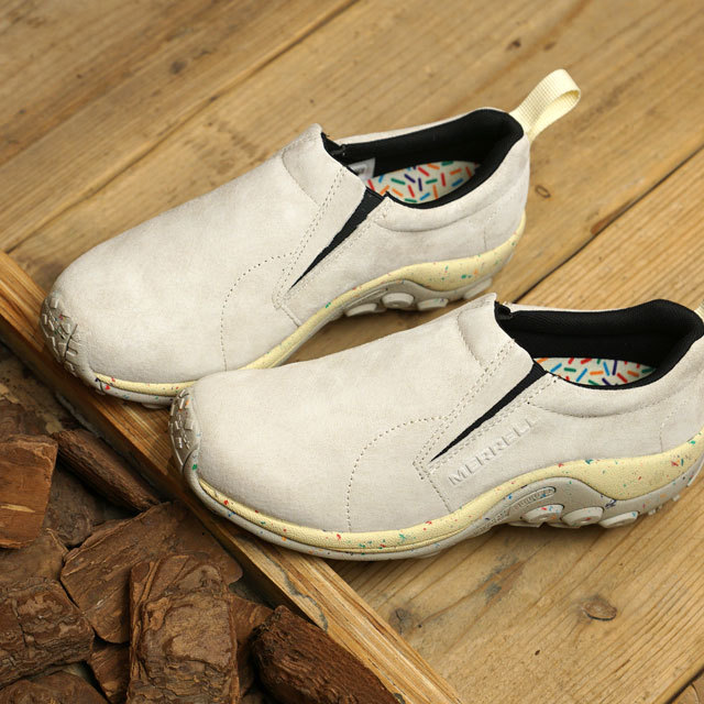 40周年モデル メレル MERRELL レディース ジャングルモック W JUNGLE MOC J004010 FW21 撥水スエード スニーカー  アウトドア CONFETTI ホワイト系 : 10068551 : SHOETIME - 通販 - Yahoo!ショッピング