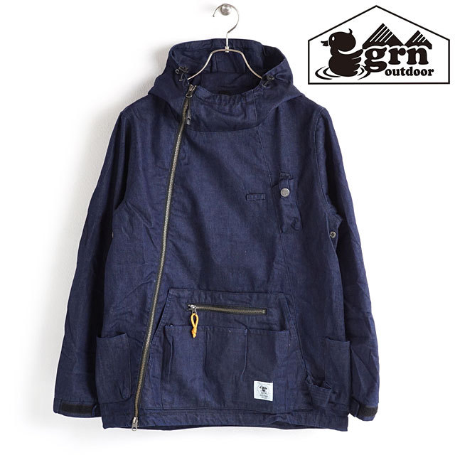 GRN OUTDOOR HIASOBI CAMPER JACKET インディゴ grn ジーアールエヌ アウトドア grn outdoor メンズ ヒアソビ