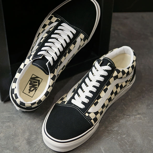 ヴァンズ VANS スニーカー オールドスクール プライマリーチェック OLD SKOOL PRIMARY CHECK VN0A38G1P0S 定番 ジャズ BLACK WHITE ブラック系