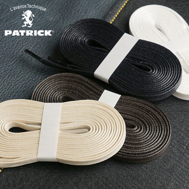 パトリック PATRICK ロウ引き紐 純正シューレース SHOE LACES SL003 FW21 メンズ・レディース 平紐5mm幅タイプ 110cm ・120cm :10069179:SHOETIME - 通販 - Yahoo!ショッピング