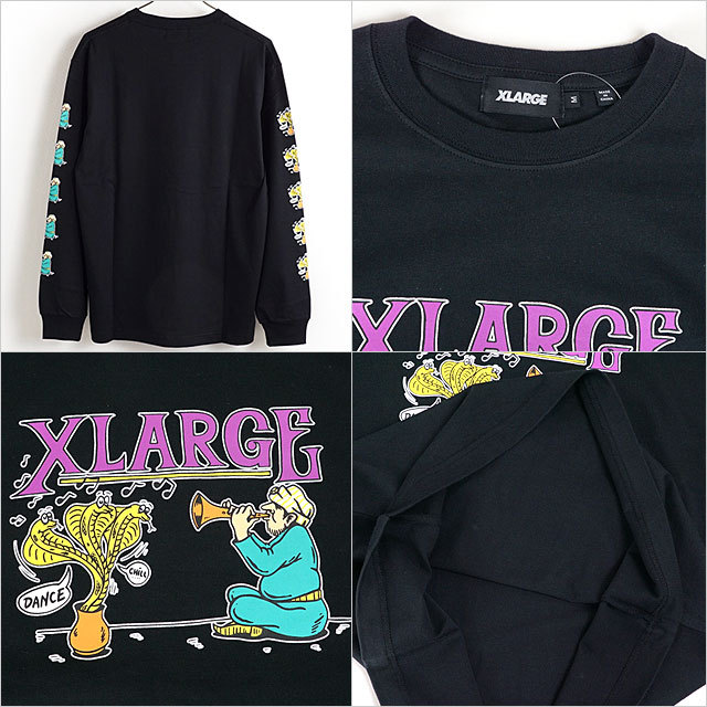 限定価格セール エクストララージ Xlarge メンズ Tシャツ L S Tee Snake Charmer Ss21 X Large トップス 長袖 Black ブラック系 メール便可 日本正規品 Xlarge メンズ Xlarge トップス 長袖 21新作モデル Kolekt Lv