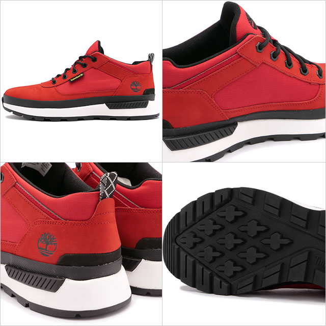 【極美品】 ティンバーランド スニーカー フィールドトレッカー ロー 赤 Timberland】 ティンバーランド FIELD TREKKER LOW J フィールド