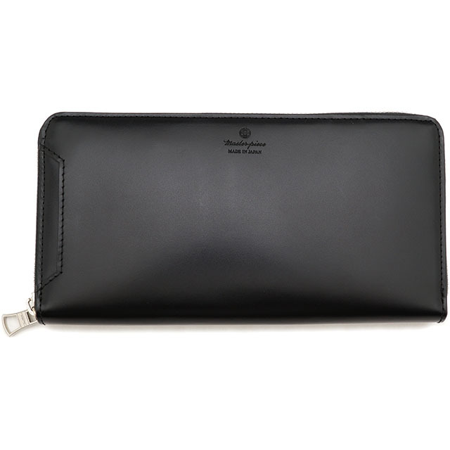 未使用　現行品　master-piece メンズ　Notch 革製　長財布　黒 master-piece（マスターピース） メンズ ラウンドファスナーウォレット