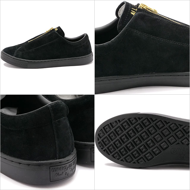 CONVERSE ALL STAR COUPE CENTERZIP SUEDE WV OX BLACK 22SS-I