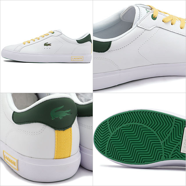 LACOSTE ホワイトスニーカー LACOSTE ラコステ パワーコート メンズ スニーカー SM00583 SS22