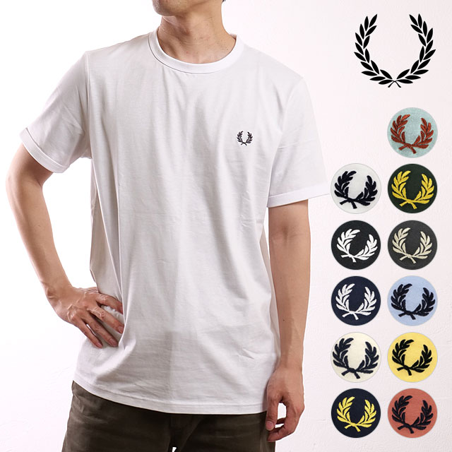 Tシャツ・カットソー FRED PERRY SS25 T-SHIRT RINGER (FP M3519 54 X83) Ringer T-Shirt - White | Men's T-Shirts | Designer T-Shirts
