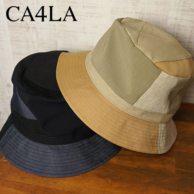 カシラ CA4LA バケットハット ZKN02206 SS22 PATCH BUCKET メンズ・レディース 帽子 フリーサイズ