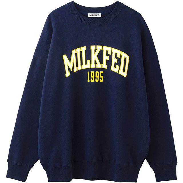 MILKFED.（ミルクフェド） カレッジスウェットトップ レディース