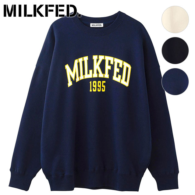 MILKFED.（ミルクフェド） カレッジスウェットトップ レディース