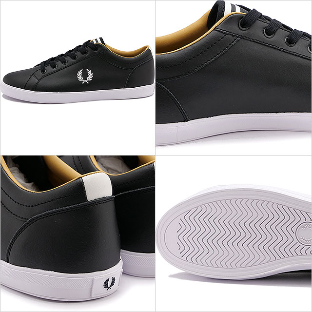 フレッドペリー FRED PERRY ベースラインレザー スニーカー B1228-102 SS22Q2 BASELINE LEATHER  メンズ・レディース 靴 BLACK 黒 ブラック系 : 10072382 : SHOETIME - 通販 - Yahoo!ショッピング