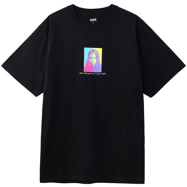 X-girl（エックスガール） レディース ポップアートフェイス Tシャツ