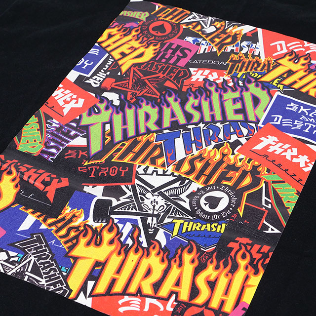 スラッシャー Thrasher メンズ Tシャツ Thc Su22 Sticker Allover Back Side トップス 半袖 Shoetime 通販 Yahoo ショッピング