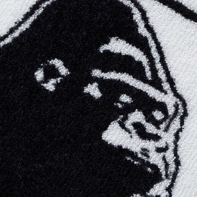 YOASOBI Logo Rug Mat オフホワイト×ブラック ラグマット YOASOBI Logo Rug Matラグマット YOASOBI Online Store