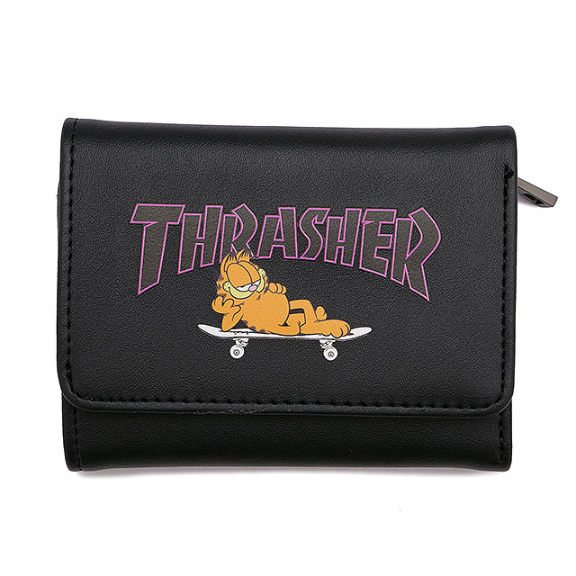 コラボ スラッシャー × ガーフィールド THRASHER × GARFIELD 三つ折り財布 A GA-TH2109A FW22 メンズ・レディース ウォレット｜mischiefstyle｜02