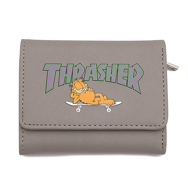 コラボ スラッシャー × ガーフィールド THRASHER × GARFIELD 三つ折り財布 A GA-TH2109A FW22 メンズ・レディース ウォレット｜mischiefstyle｜05