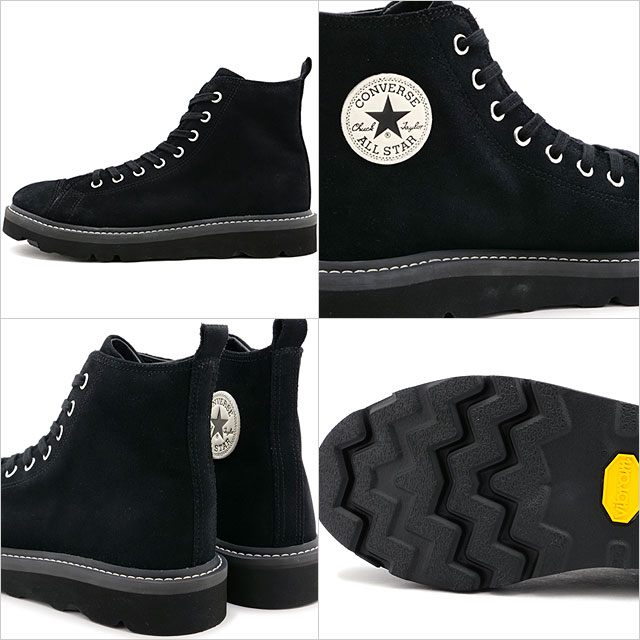 Plage/コンバース　黒スエード22.5センチ CONVERSE ALL STAR COUPE CENTERZIP SUEDE WV OX BLACK 22SS-I