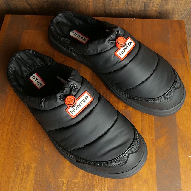 ハンター HUNTER メンズ インアウト スリッパ MFF9000WWU FW22 M IN OUT SLIPPER キャンプ アウトドア  スリッポン サンダル black