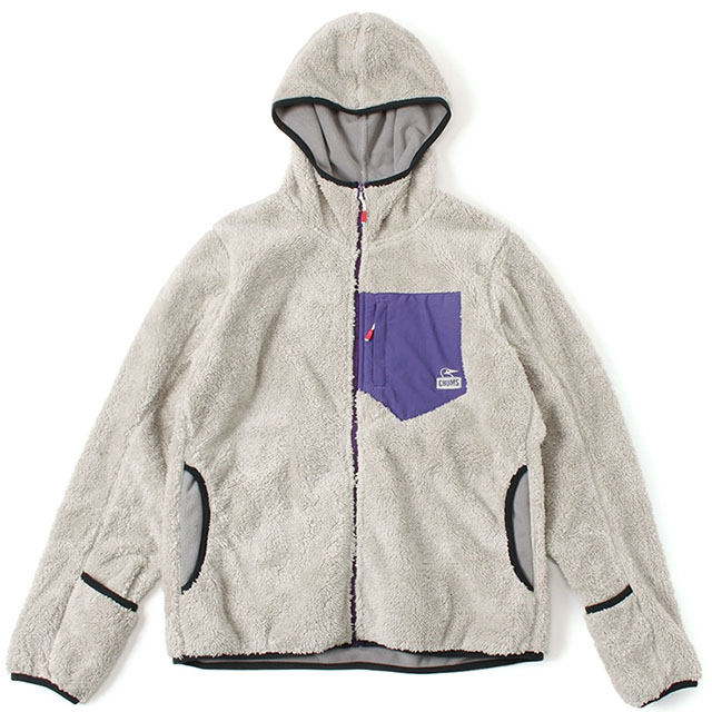 チャムス CHUMS メンズ ボンディングフリースジップパーカー CH04-1279 FW22 M Bonding Fleece Zip Parka アウター フーディー