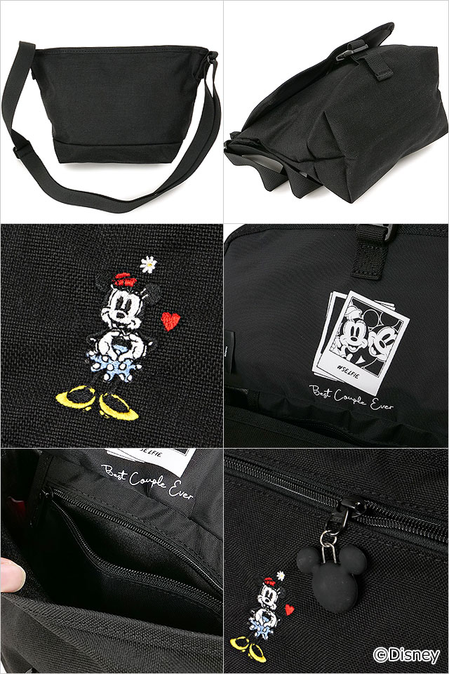 【Manhattan】ミニーマウス刺繍ショルダーバッグ Manhattan Portage マンハッタンポーテージ ミニーマウス