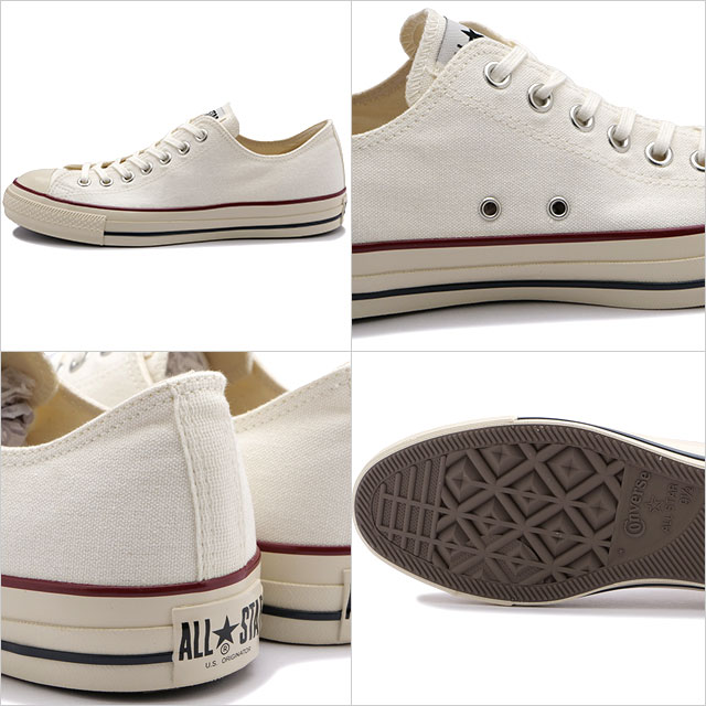 コンバース CONVERSE スニーカー オールスター US ローカット 31308200 SS23 ALL STAR US OX メンズ・レディース ホワイト トリコ｜mischiefstyle｜03