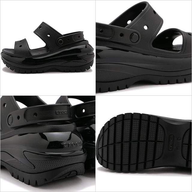 crocs（クロックス） クラシック メガ クラッシュ サンダル 207989-001