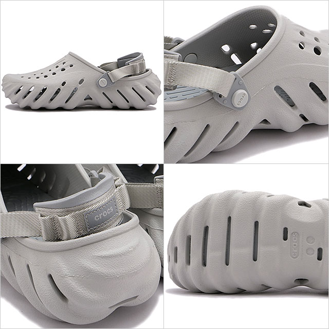 クロックス エコー クロッグ / スレートグレー 207937-0DA Amazon | クロックス（crocs） サンダル エコー クロッグ S/G