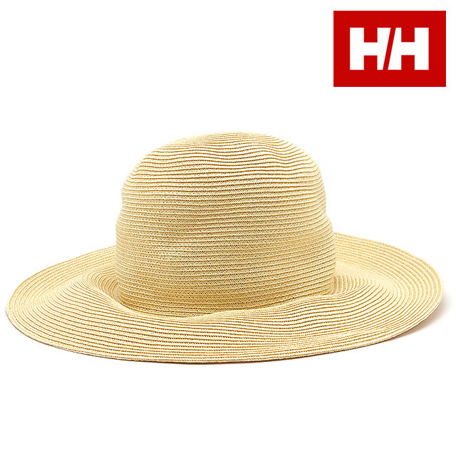 ヘリーハンセン HELLY HANSEN サマーロールハット HC92218-IV Summer Roll Hat メンズ・レディース HH 帽子 UVカット仕様 麦わら帽子 アイボリー｜mischiefstyle