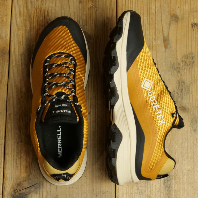 メレル MERRELL メンズ モアブ スピード ストーム ゴアテックス J067705 SS23 M MOAB SPEED STORM GORE-TEX 靴 OLD GOLD｜mischiefstyle